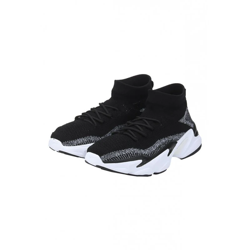 Men Black Walking Shoes - Image 3