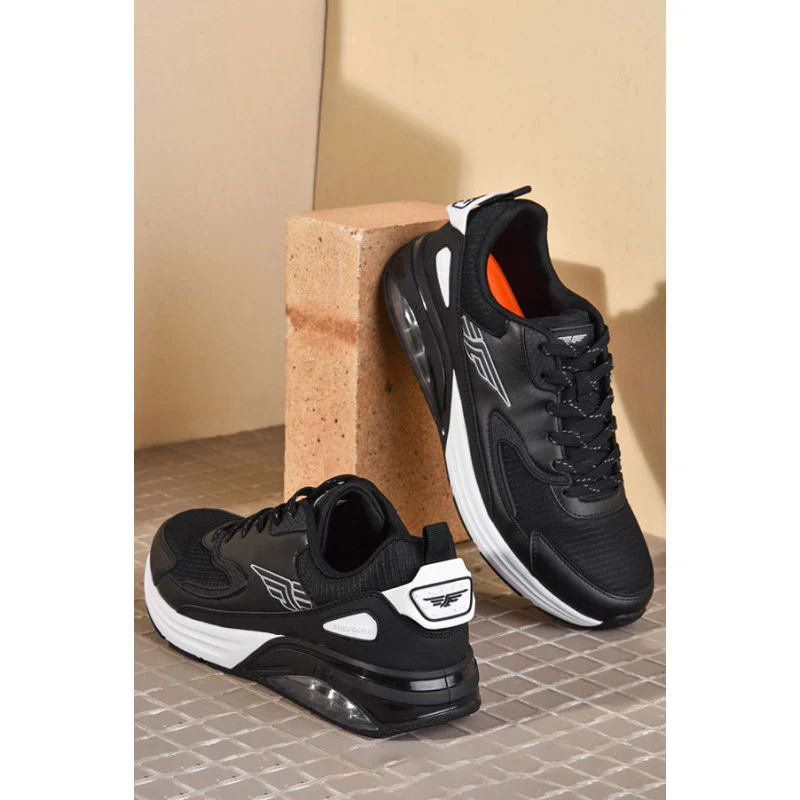 Men Black Walking Shoes