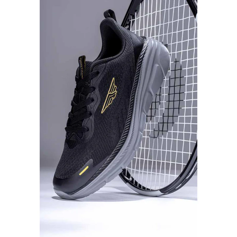 Men Black Walking Shoes