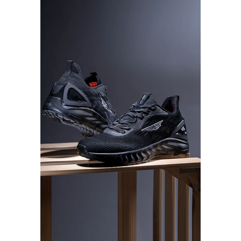 Men Black Walking Shoes