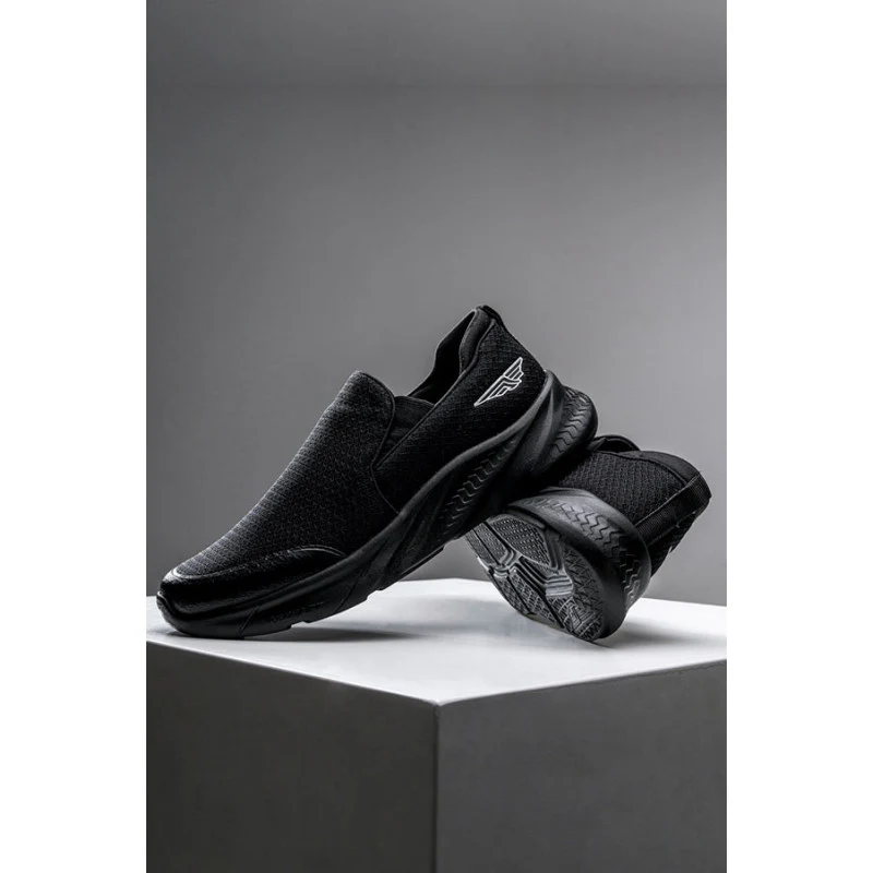 Men Black Walking Shoes