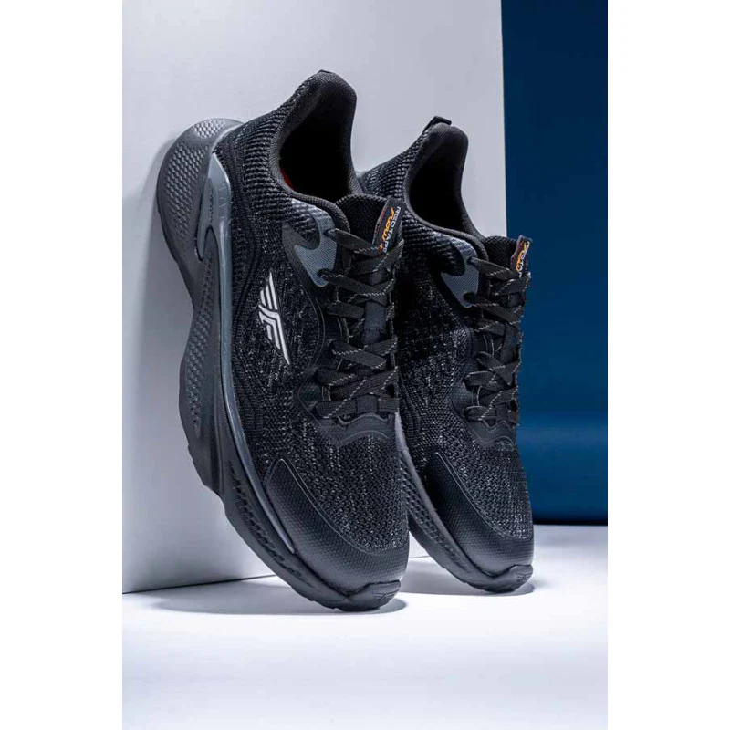 Men Black Walking Shoes