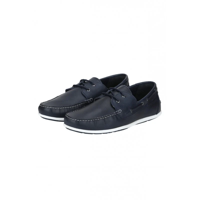 Men Blue Boat Shoes - Image 4