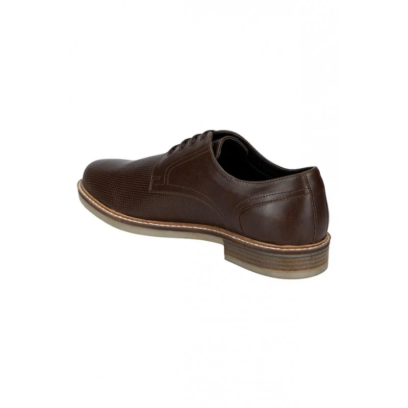 Men Brown Derby Shoes - Image 5