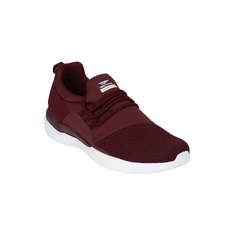 Men Burgundy Walking Shoes