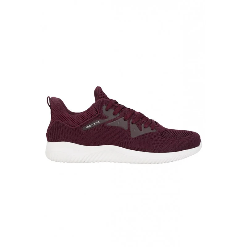 men burgundy walking shoes