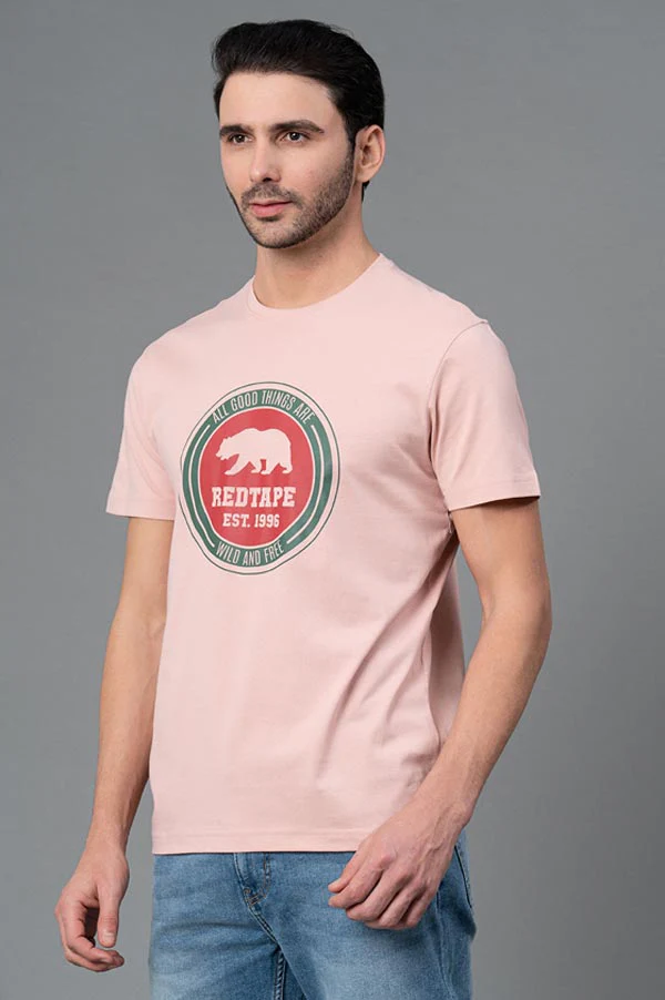 Men Casual Round Neck Printed T-Shirt - Image 2