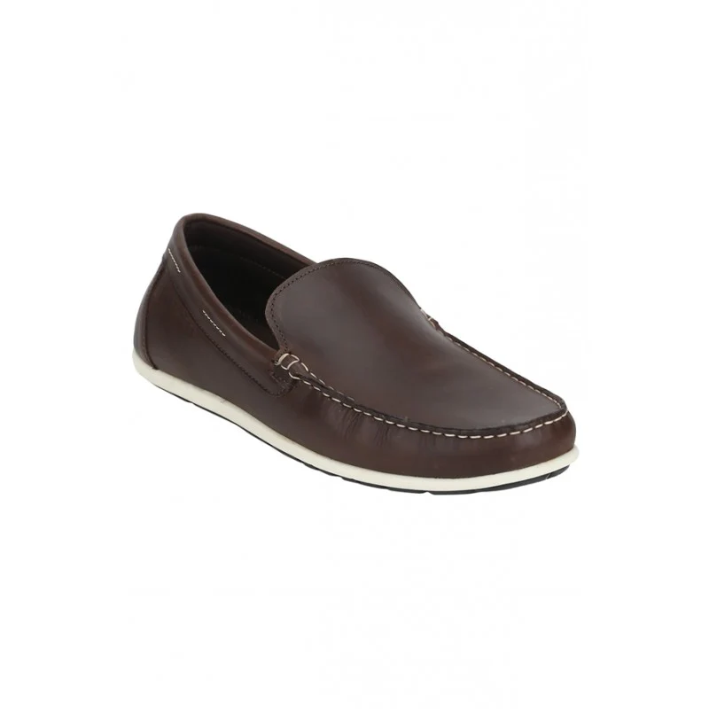 Men Dark Brown Loafers