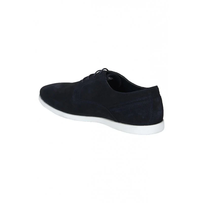 Men Navy Derby Shoes - Image 4