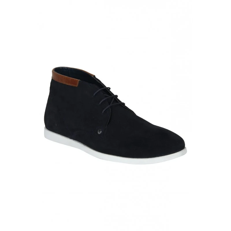 Men Navy Derby Shoes