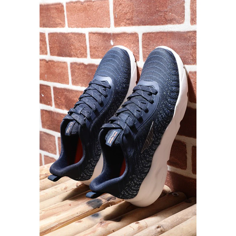 Men Navy Walking Shoes
