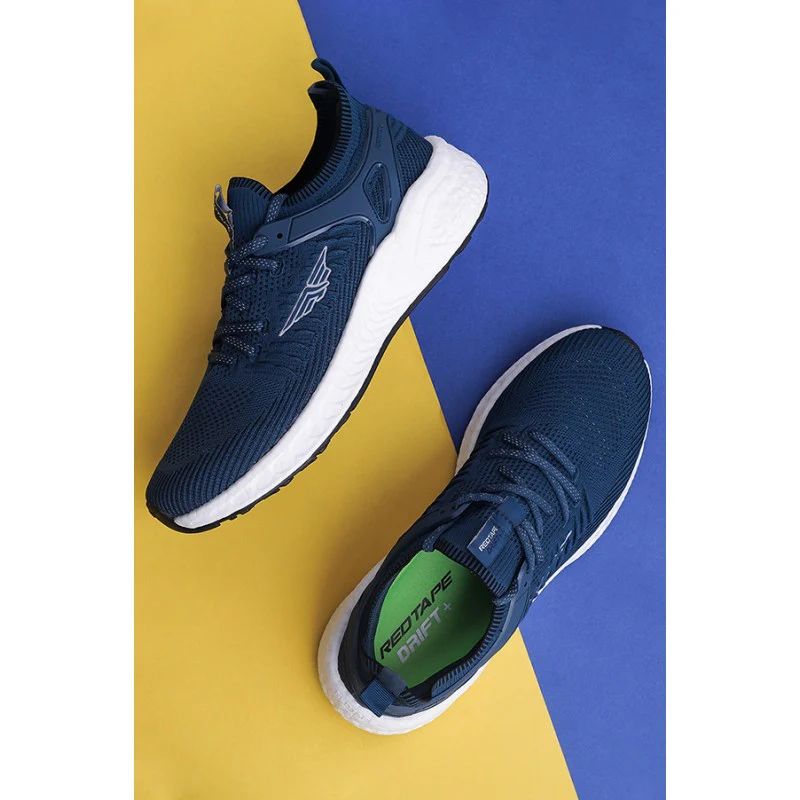 Men Navy Walking Shoes