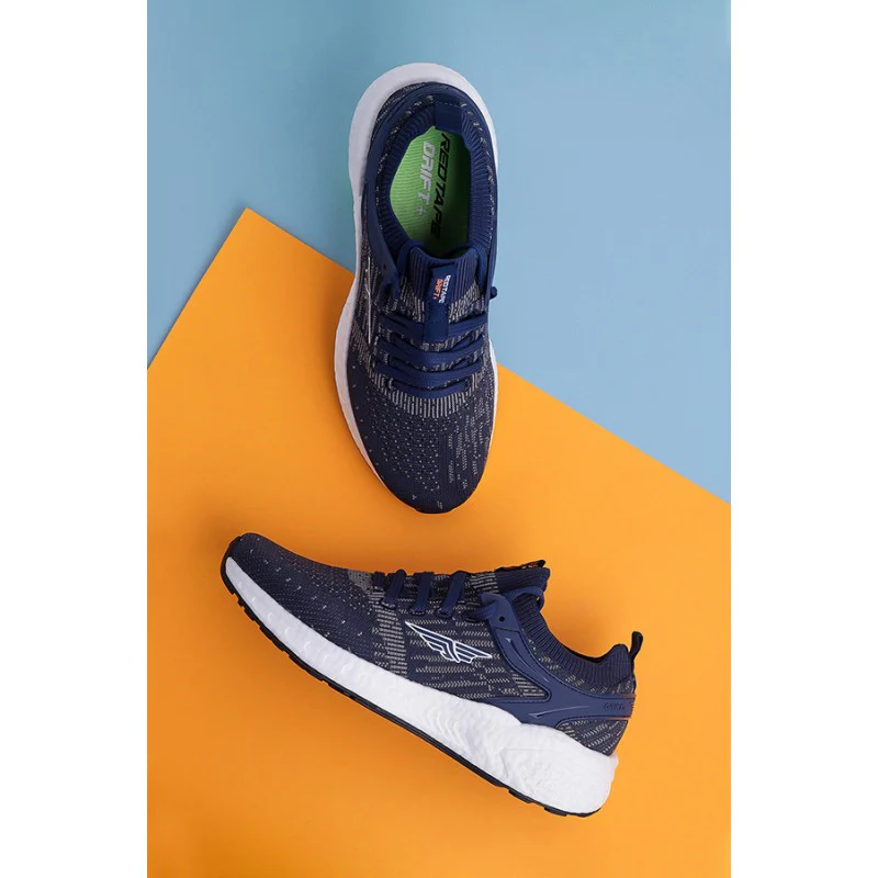 Men Navy Walking Shoes