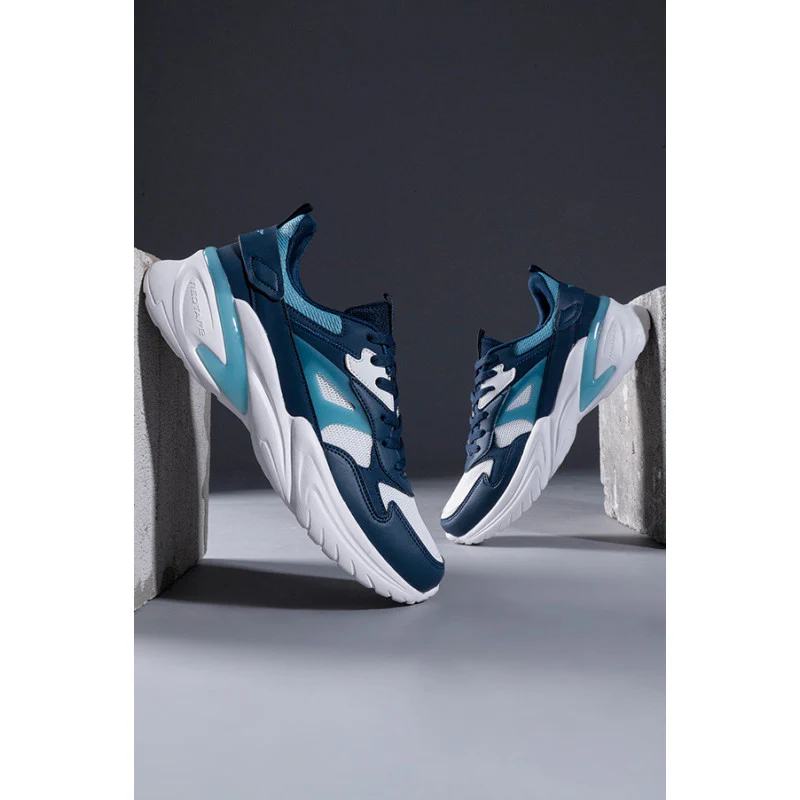 Men Navy Walking Shoes