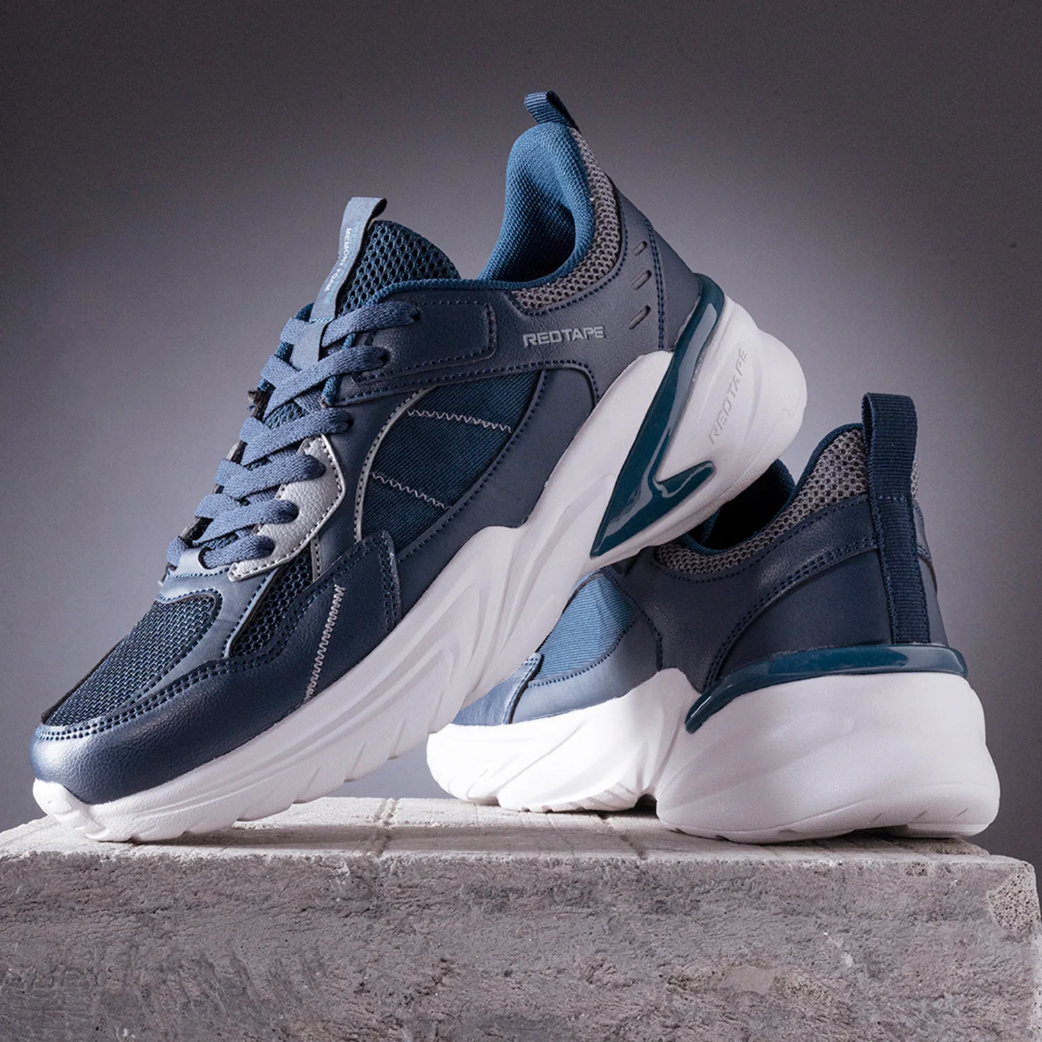 Men Navy Walking Shoes - Image 6