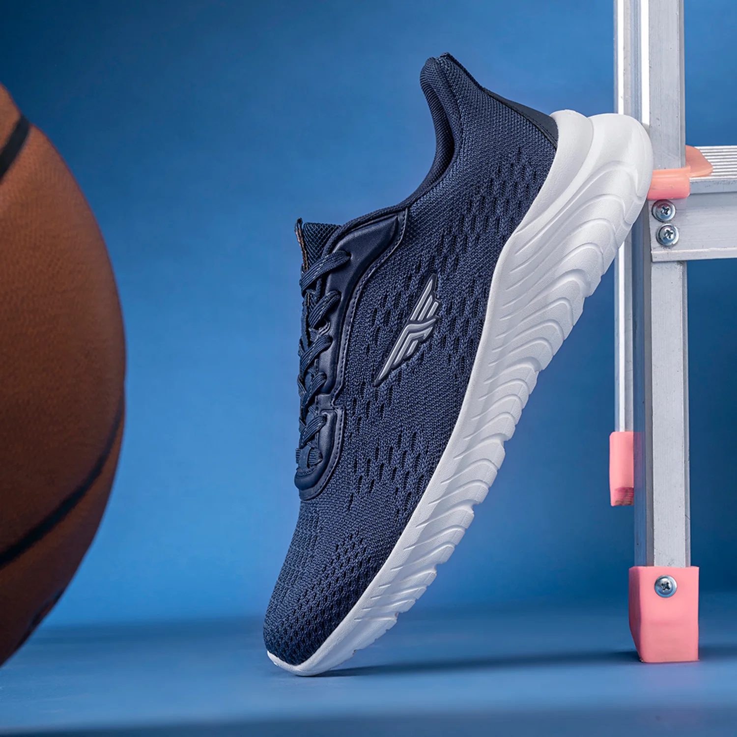 Men Navy Walking Shoes - Image 6