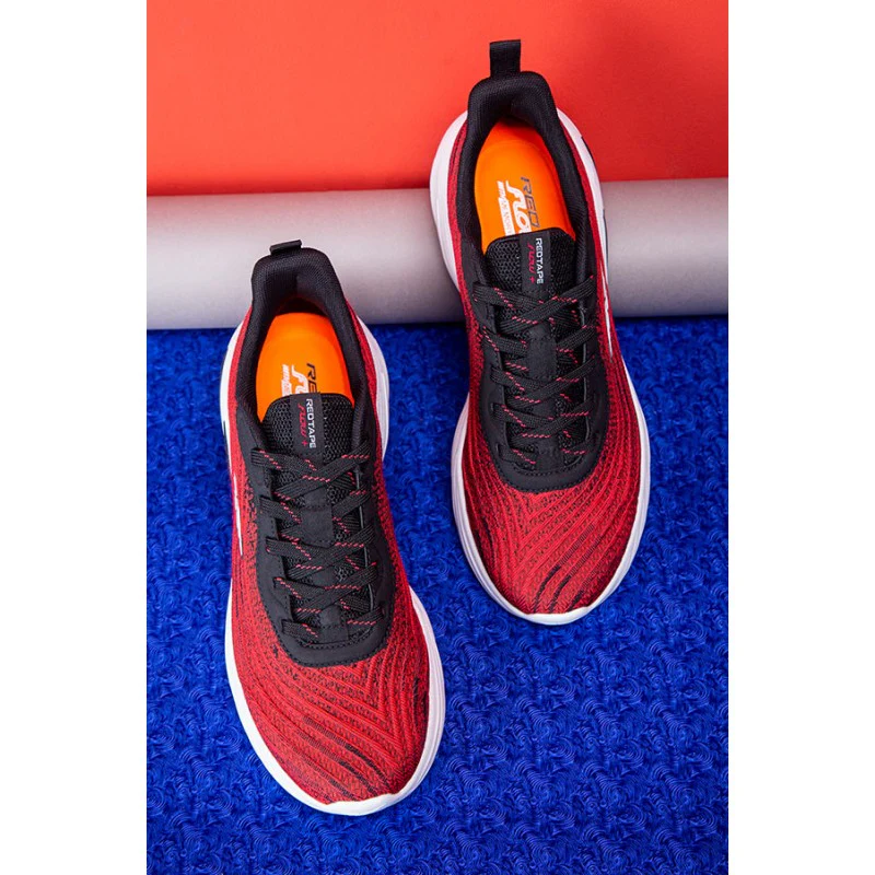 Men Red Walking Shoes