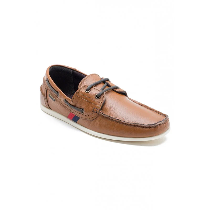 Men Tan Boat Shoes