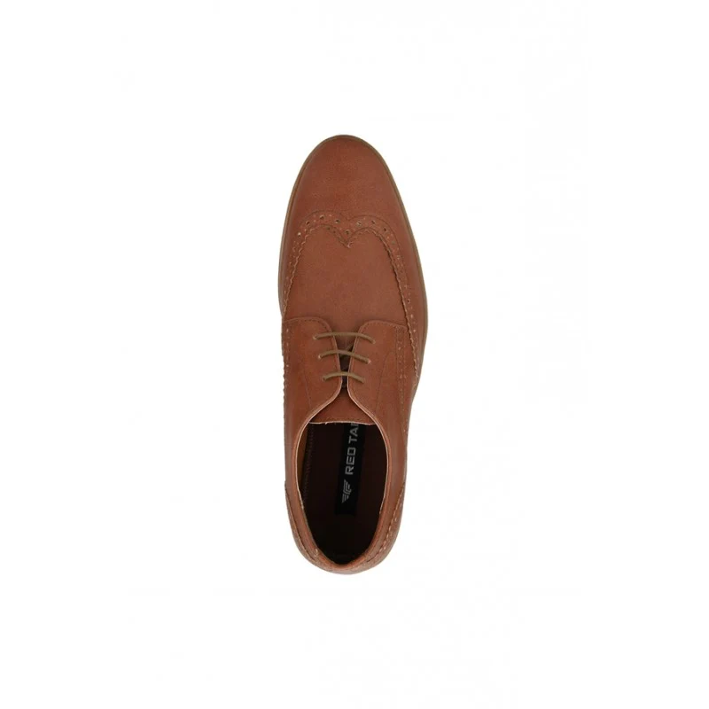 Men Tan Brogue Shoes - Image 5