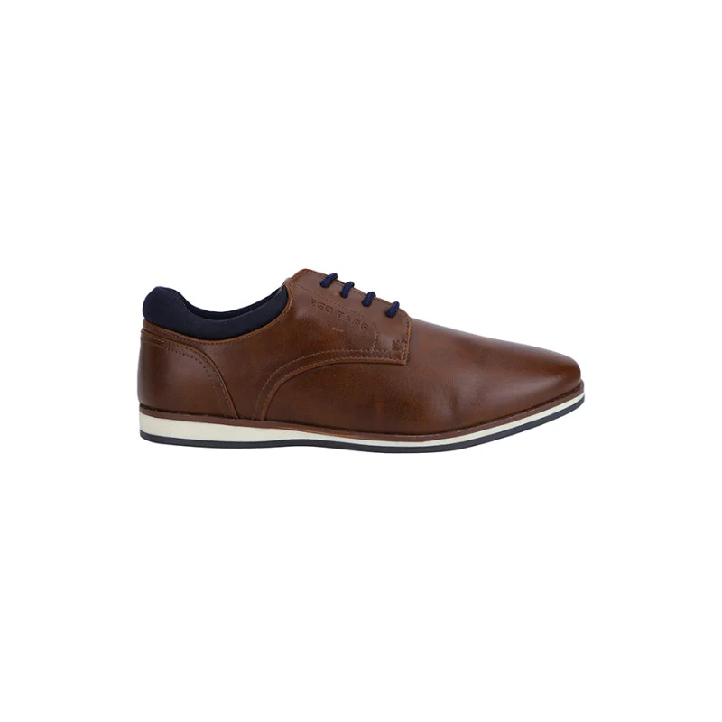 Men Tan Derby Shoes - Image 4