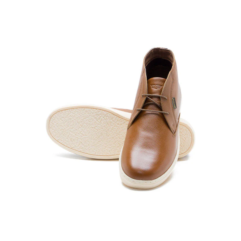 Men Tan Derby Shoes - Image 3