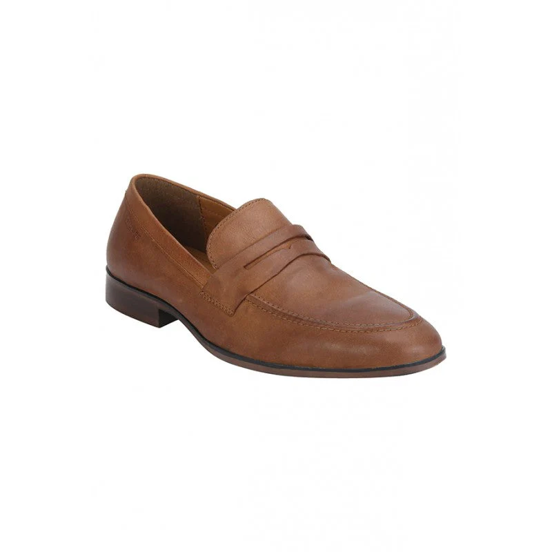 Men Tan Loafers