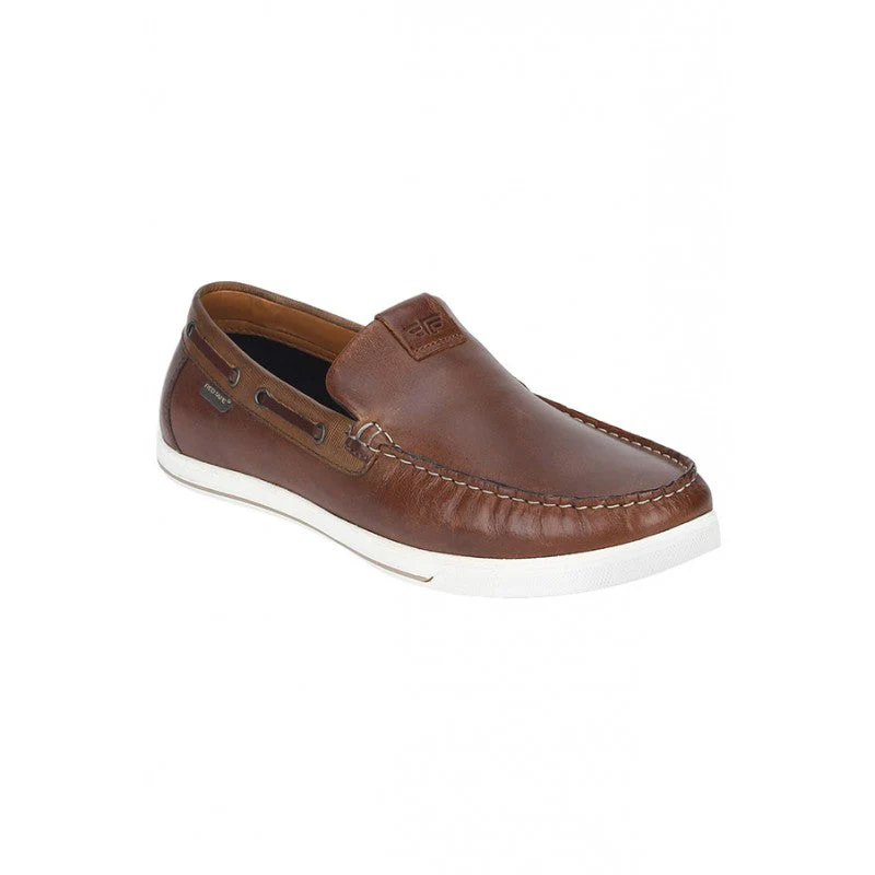 Men Tan Loafers