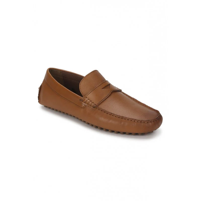Men Tan Loafers