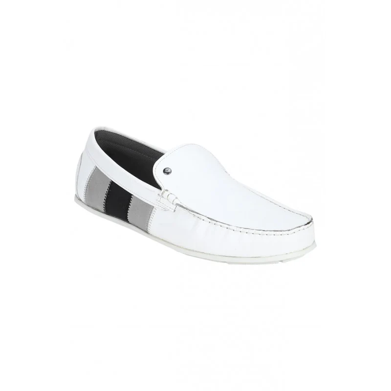 Men White Loafers
