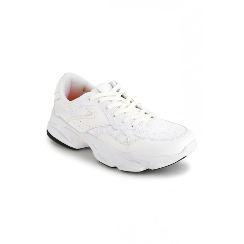 Men White Walking Shoes