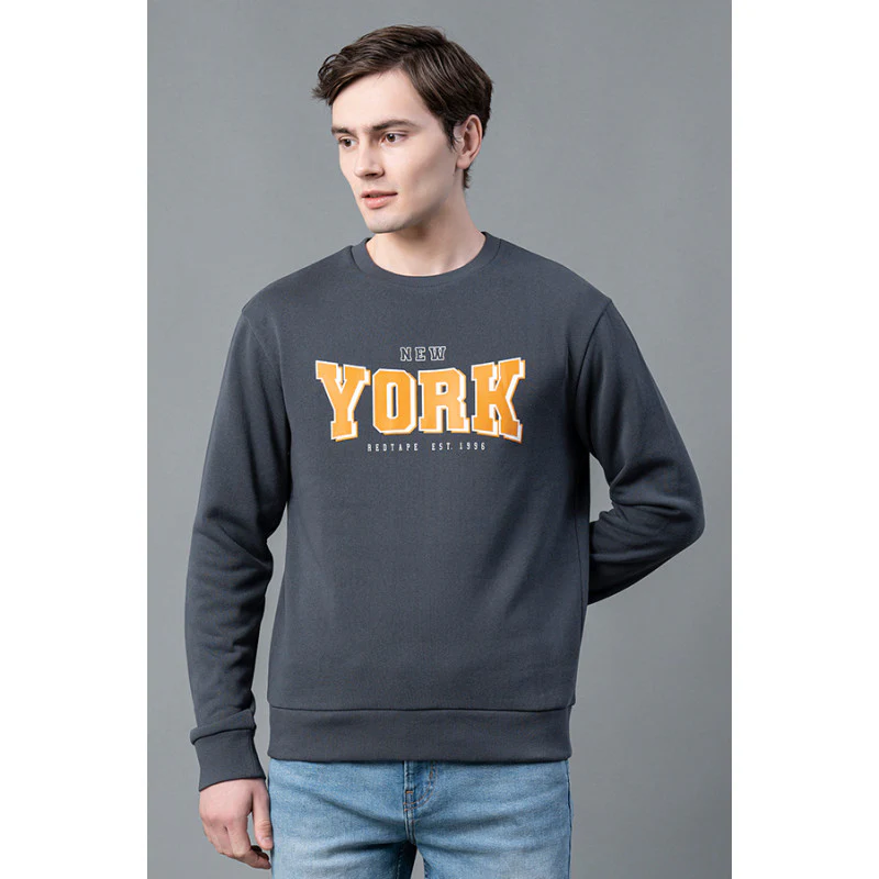 Men's Apce Grey Graphic Print Sweatshirt