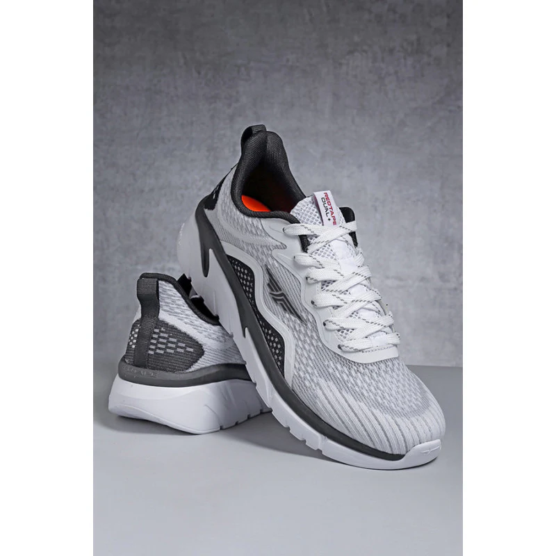 Men Black And White Walking Shoes
