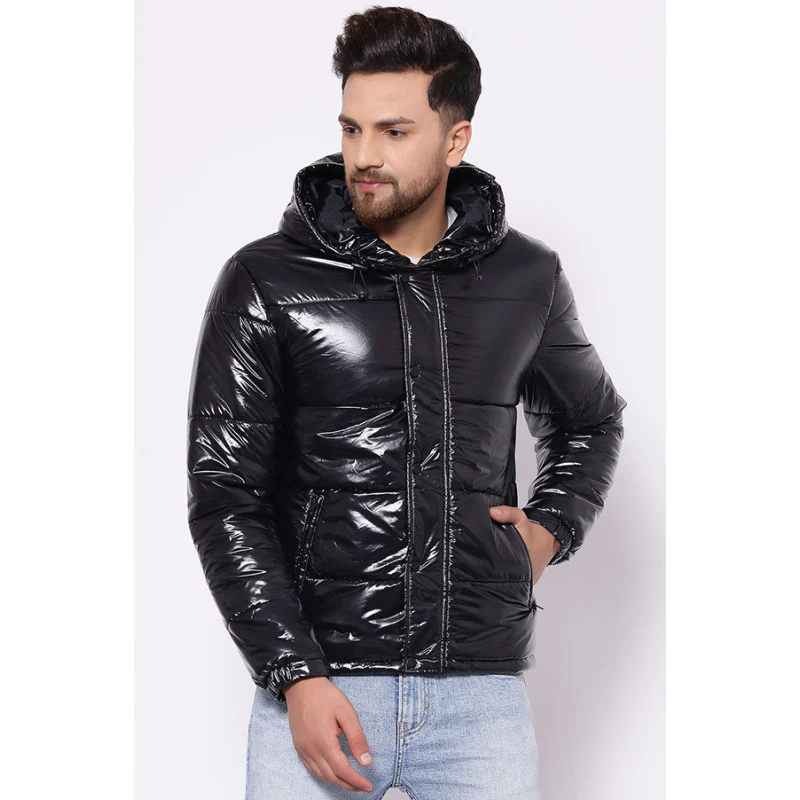 Men's Black Glossy Jacket