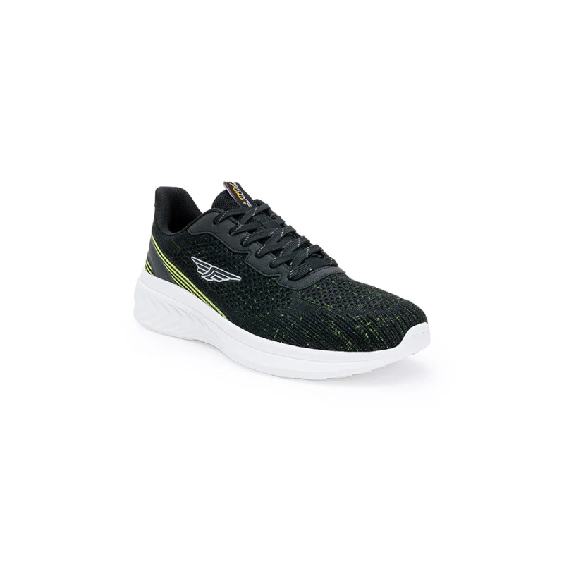 mens black neon walking shoes