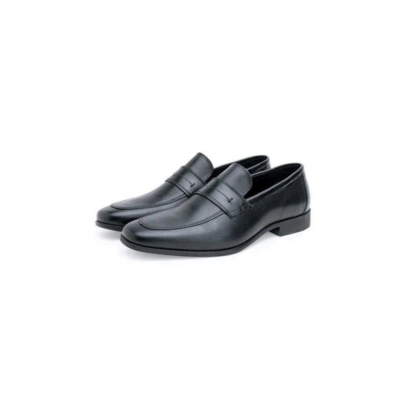 Men's Black Slip On Shoes - Image 5