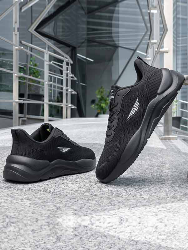 Men's Black Walking Shoes