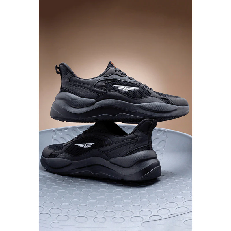 Men's Black Walking Shoes