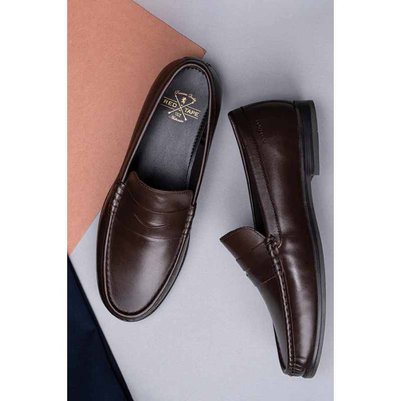 Men's Brown Slip-On Shoes