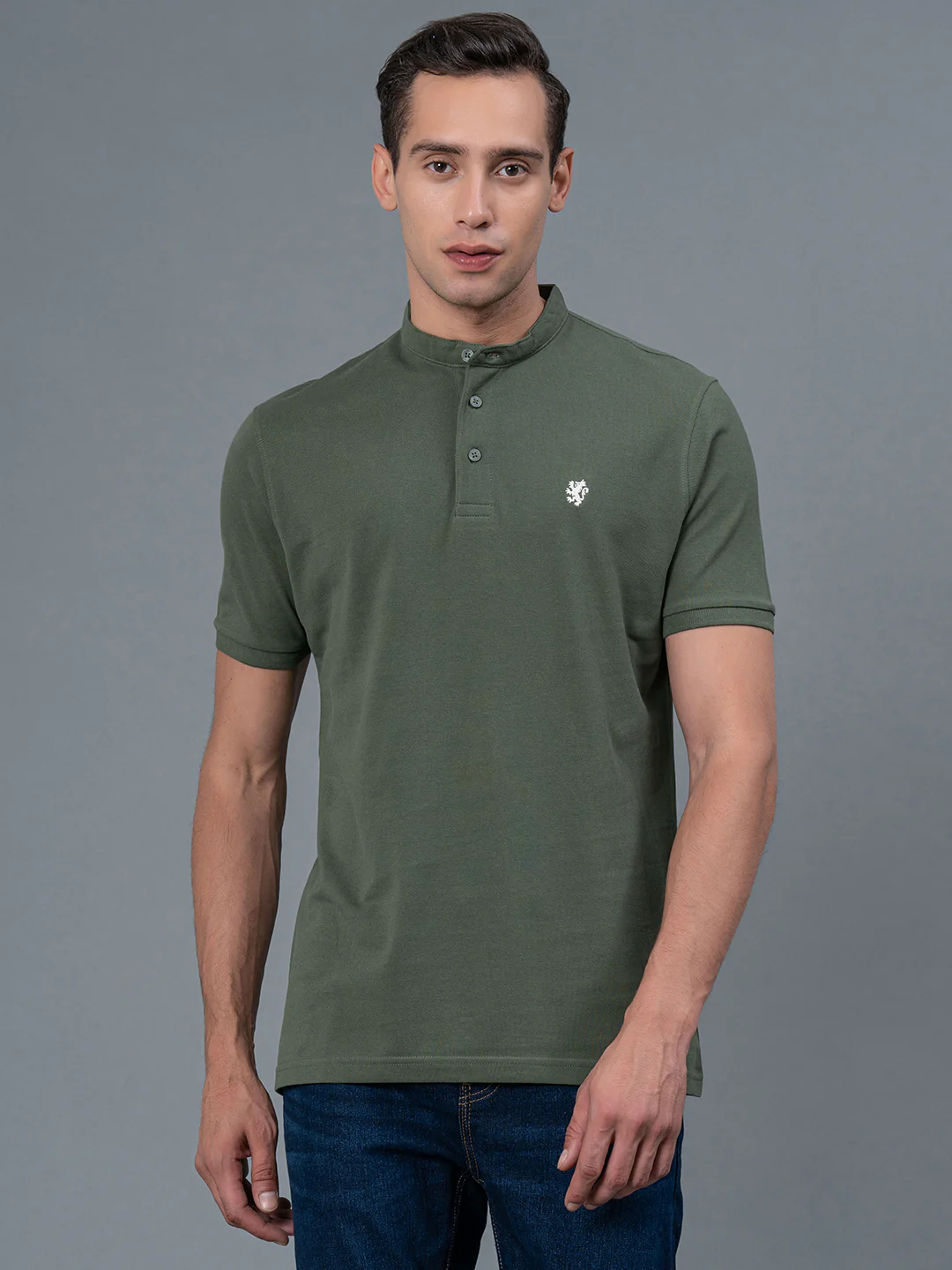 Men's Casual Henley T-Shirt