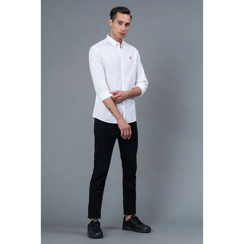 Men's Casual White Shirt