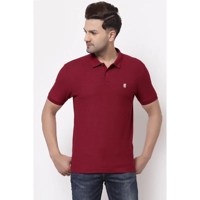 Men Cherry CollaRed T-Shirt