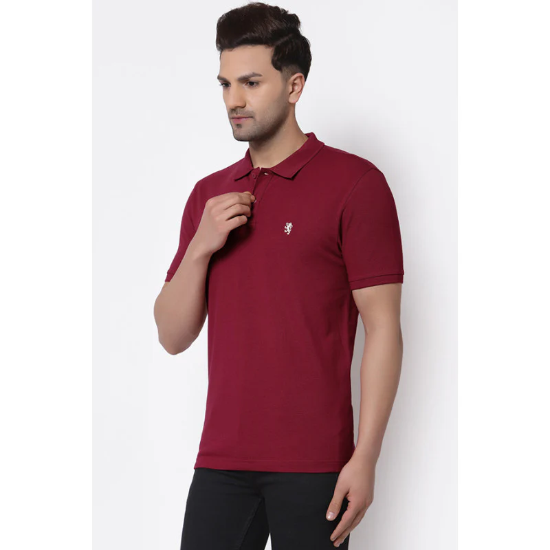 Men Cherry Polo Neck T-Shirt