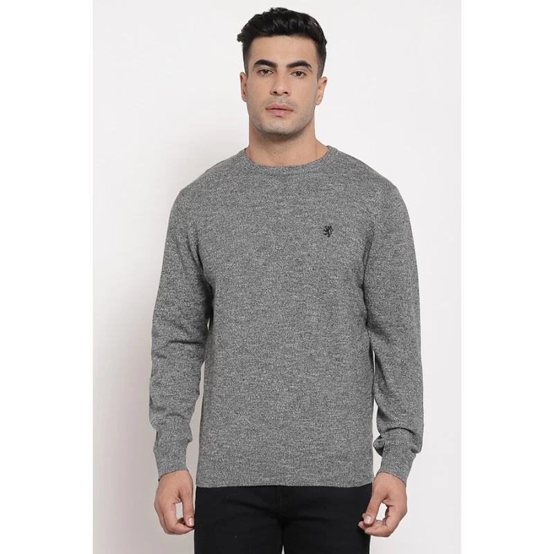 Men Dark Grey Sweater