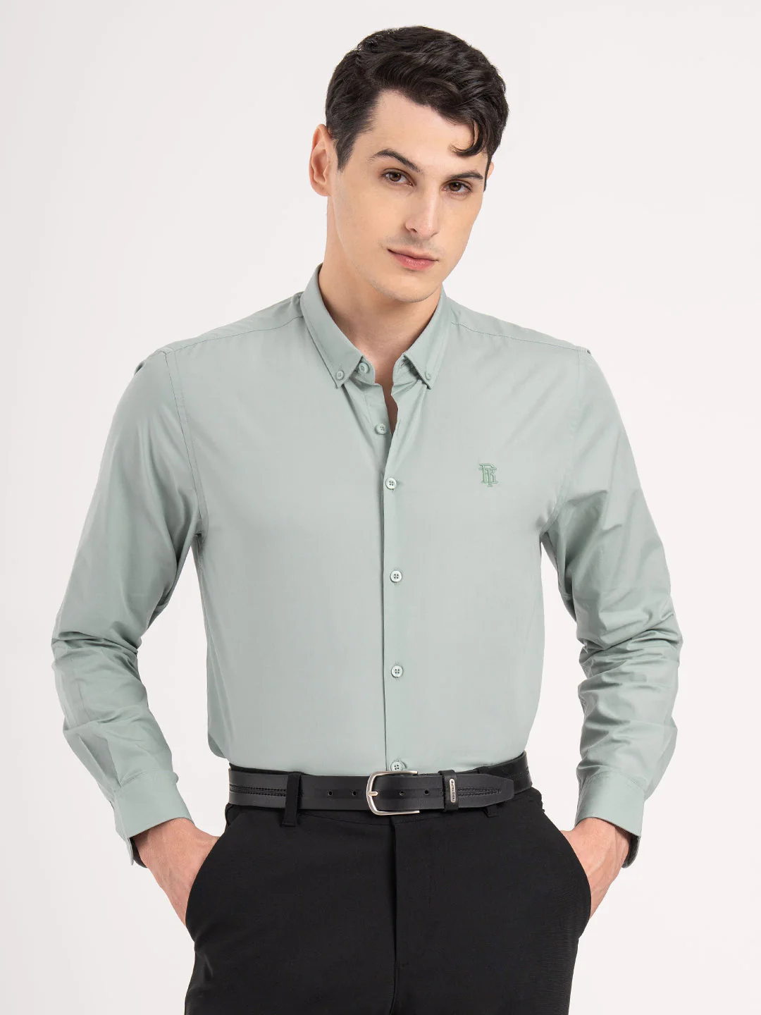 Mens Full Sleeve Solid Shirt