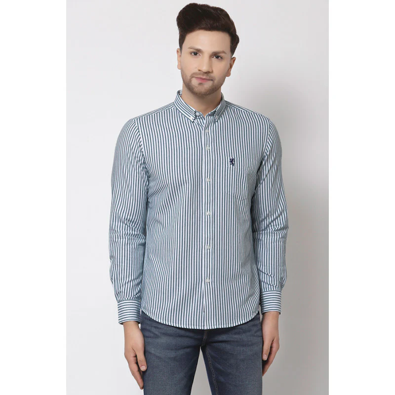 Men's Green Stripe Shirt