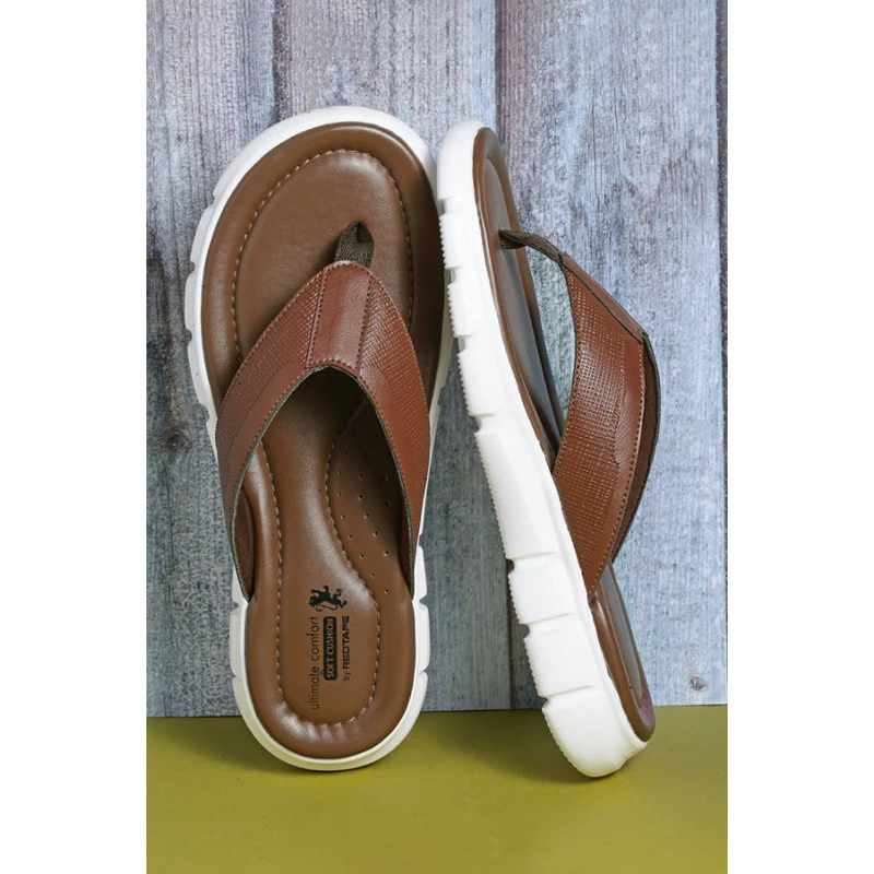 Men's Light Brown Thong Sandal