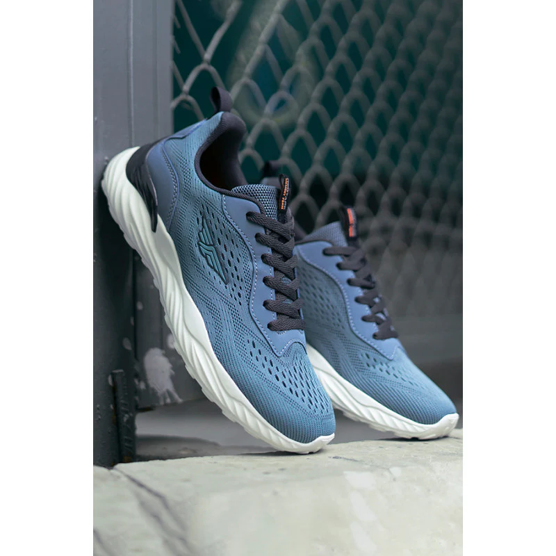 Men Navy Walking Shoes