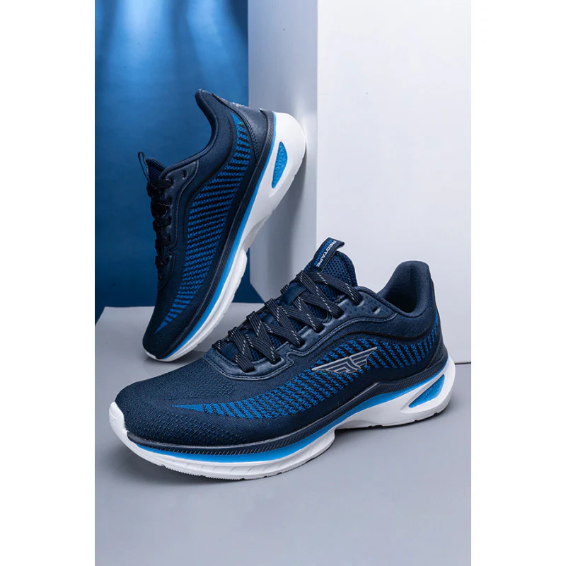 Men Navy Walking Shoes