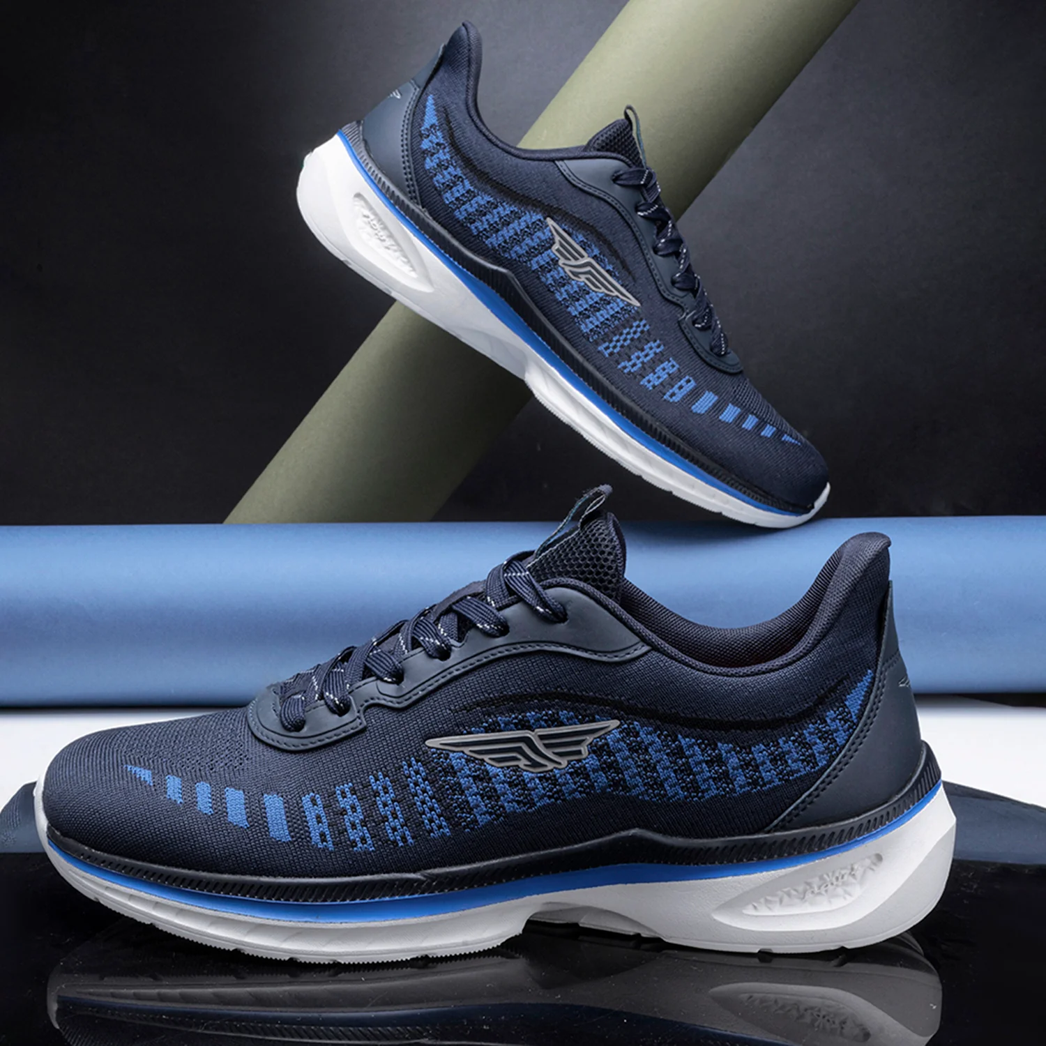 Men Navy Walking Shoes - Image 4