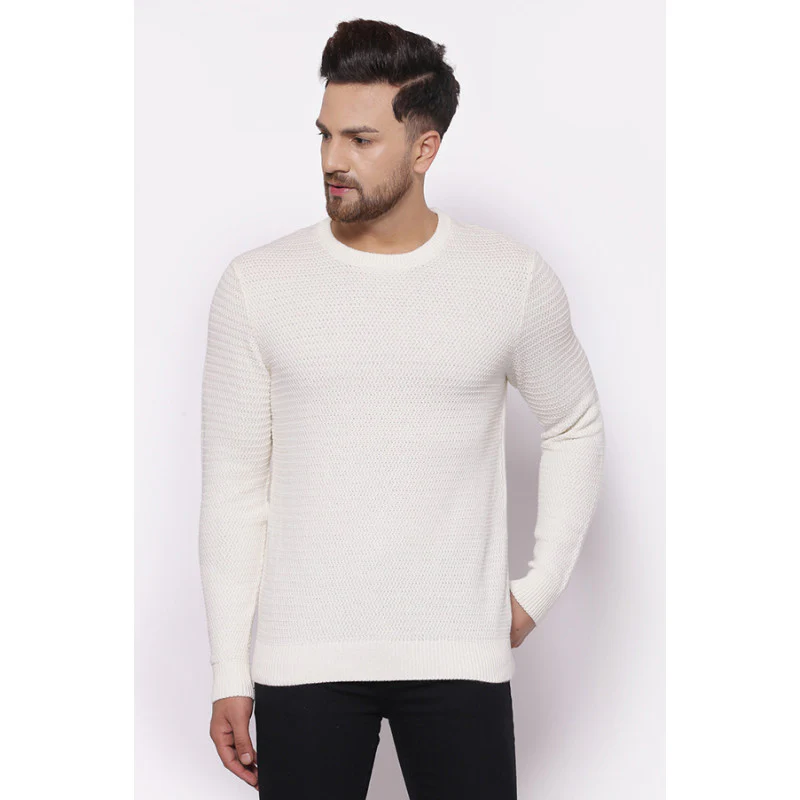 Men's Off White Sweater